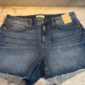 Madewell Relaxed Blue Denim Shorts